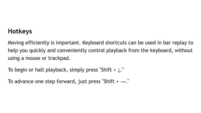TradingView Support hotkeys documentation